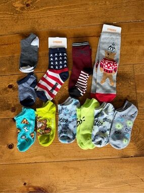 Gymboree & Assorted Kids No-Show and Crew Socks - Multi Color Pack